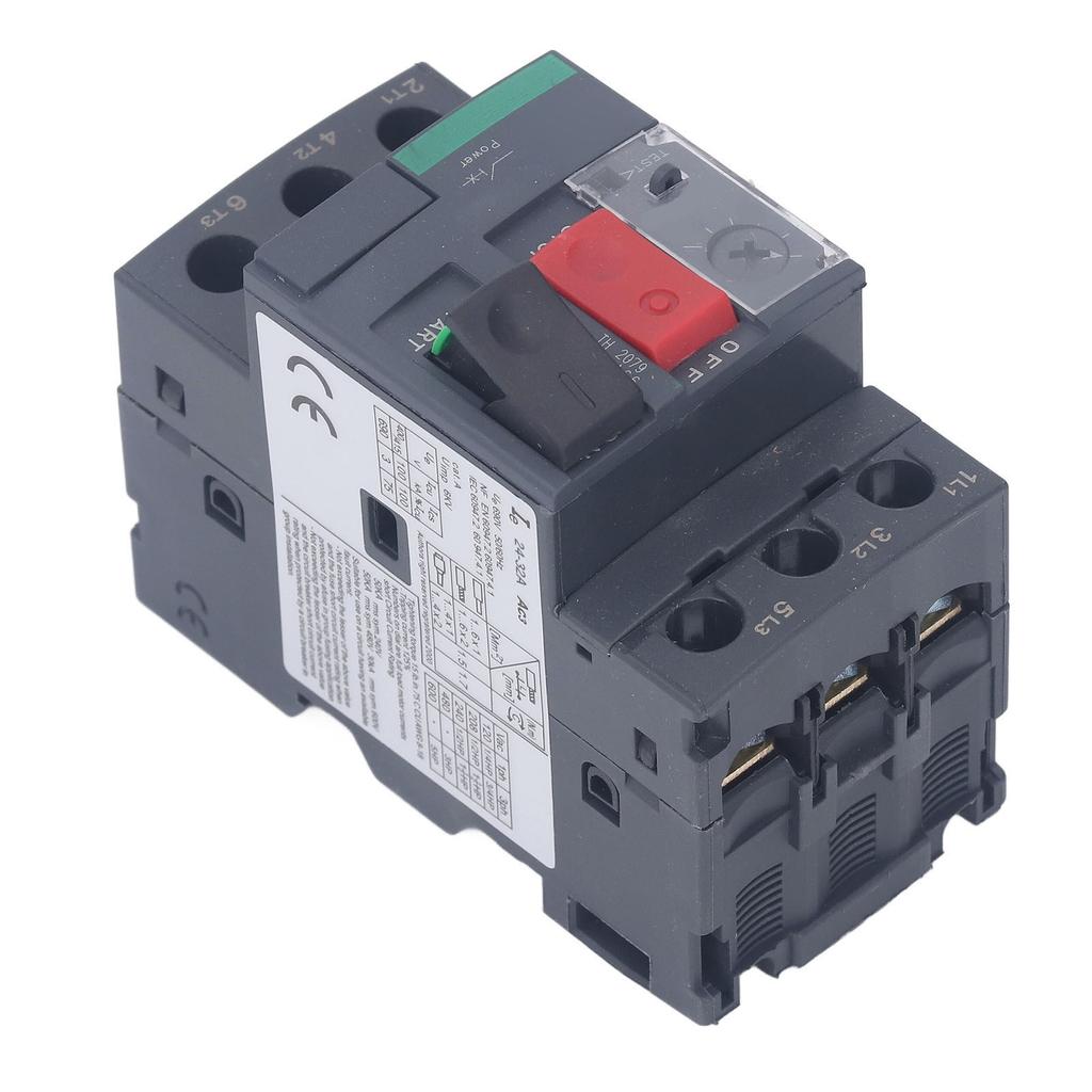 Motor Circuit Breaker DIN Rail Mount Reliable Manual Motor Starter Button AC690V GV2?ME32 24?32A