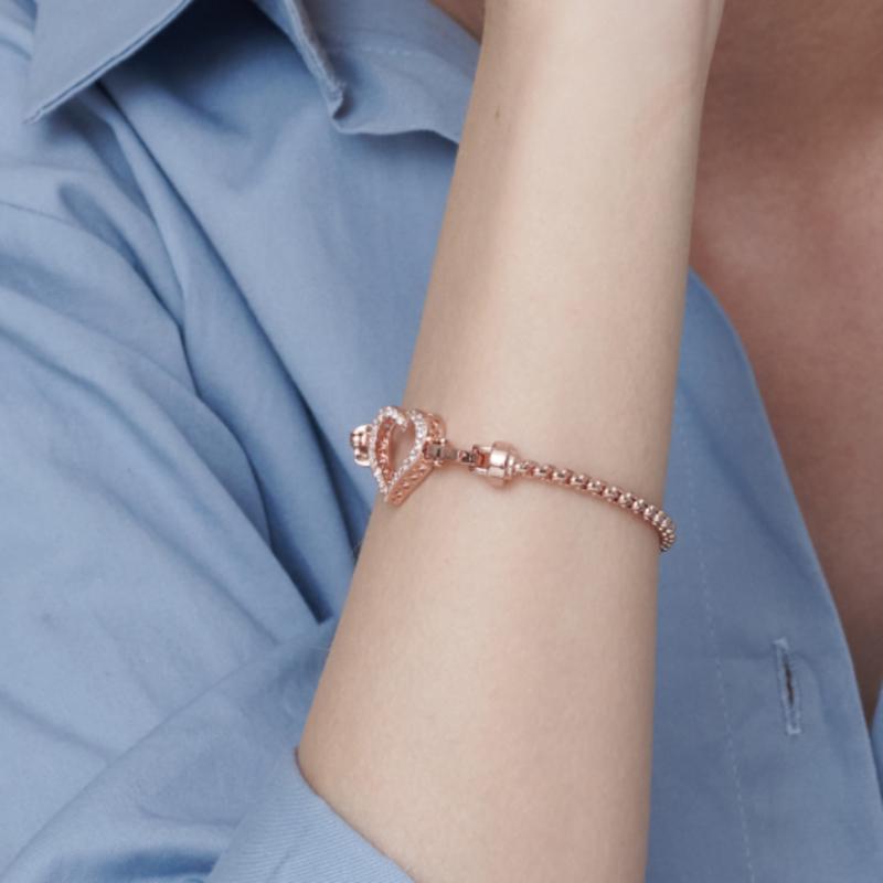 CRANNE Heart Cubic Point Bracelet C24BB074