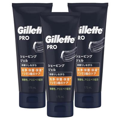 PRO 175mlx3 3 Shaving Gel Book Clear Gel Kinds of Care To Protect Your Skin