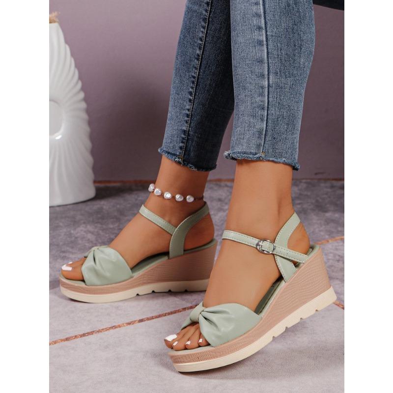 Sandály na klínku Dámské Silná podrážka Jednopáskové Velké velikosti Boty na silné podrážce