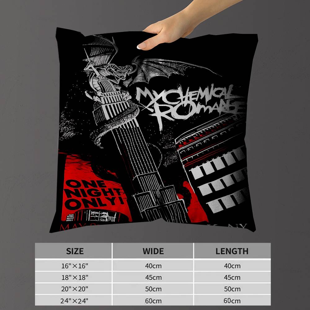 My C-Chemical R-Romance Band Cushion Cover Pillowcase Upholstery Sofa Throw Pillow Home Decor Pillowcas