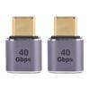 2 Pcs USB C Male to Female Adapter Right Angle 90 Degree PD 100W 40Gbps 8K60Hz HD Type C Male to