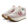 New Balance NB 574 Retro Szövet Műbőr Tartós Alacsony Szárú Alkalmi Városi Ingázó Futócipő Női sneaker Szürke Rózsaszín WL574ZQB
