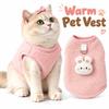Warm Plush Cat Clothes Soft Small Dog Sweate Cute Pet Clothes  Small Pet