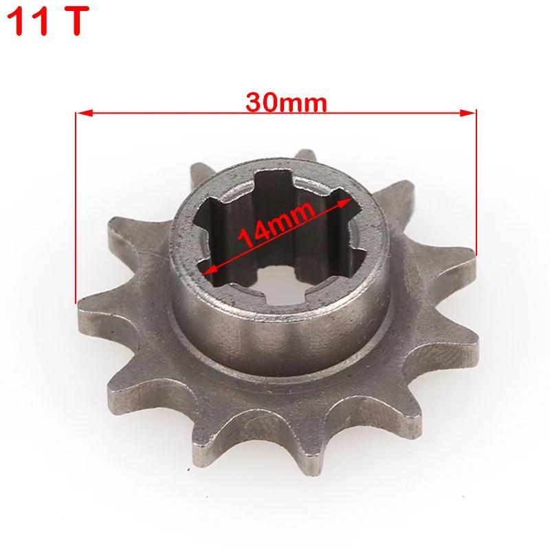 49cc 43cc T8f Tooth Pinion Children's Atv Chains Mini Dirt Pit Bike 11  14 17 20 Tooth 2 Stroke Bike Moto Pocket Bike Sprocket