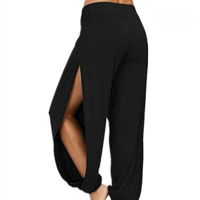 Women Fashion Pants Yoga Pants Harem Pants for Women Side Slit Jogger Hippie Beach Sweatpants