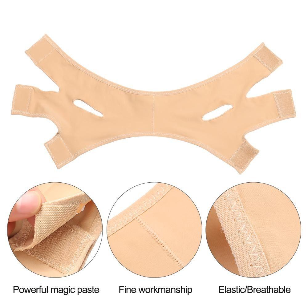 Lifting Function V Line Face Shaper Elastic Chin Cheek Lift Up Belt  Facial Contouring