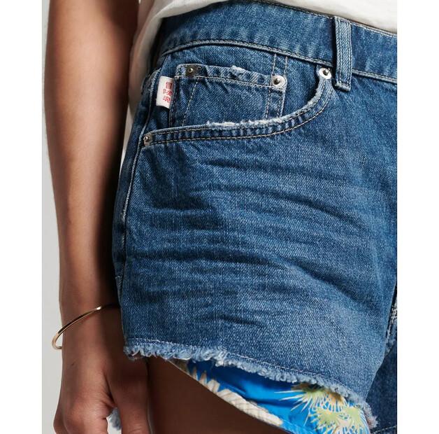 Superdry Vintage High Rise Denim Shorts