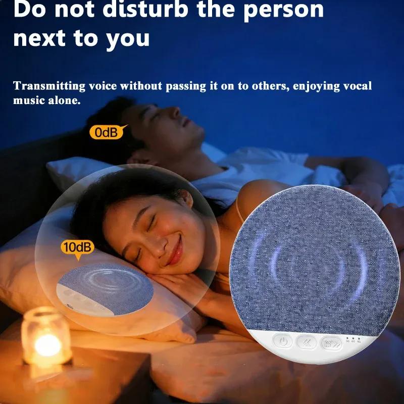 Ultra-Thin Under Pillow Bluetooth Speaker, HiFi Stereo Sound Machine with White Noise for Insomnia Relief & Bedroom Relaxation