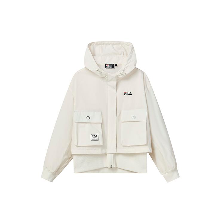 New FILA Jacket Fall Women's Jade Rabbit White F11W238703FIV
