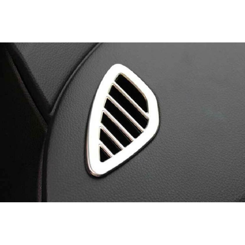 For Chevrolet Cruze 2016-2019 Silver Steel Instrument L&R Air Outlet Vent Trim