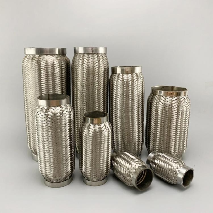 Steel Exhaust Flexible Pipe Double Braid Heavy Duty Exhaust Flexible Pipe Automotive Exhaust Part Long Lasting Exhaust Pipe