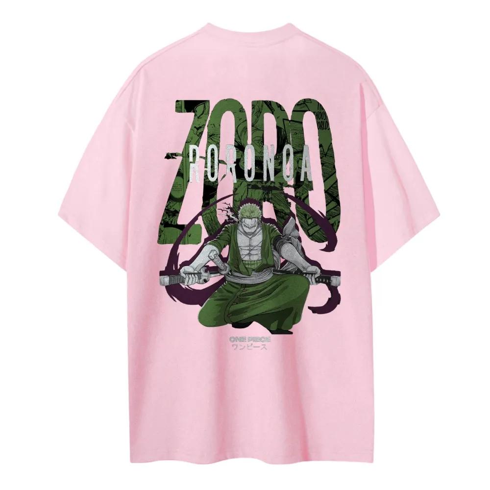 ONE PIECE Animation Derivatives Roronoa Zoro Printed Cotton Crew Neck Tshirt Mens Summer High Quality Casual 2025 Trending