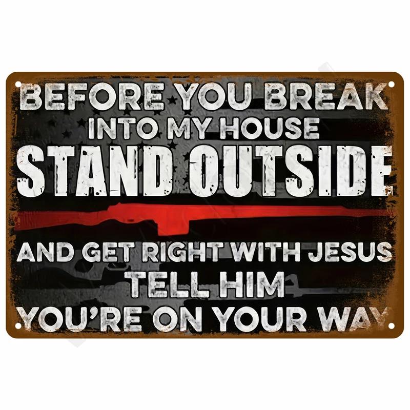 Vintage Metal Plate Tin Sign Plates Bar Retro Metal Sign Wall Art Mural Aesthetic Room Home Decor Items Poster Garage Decorat