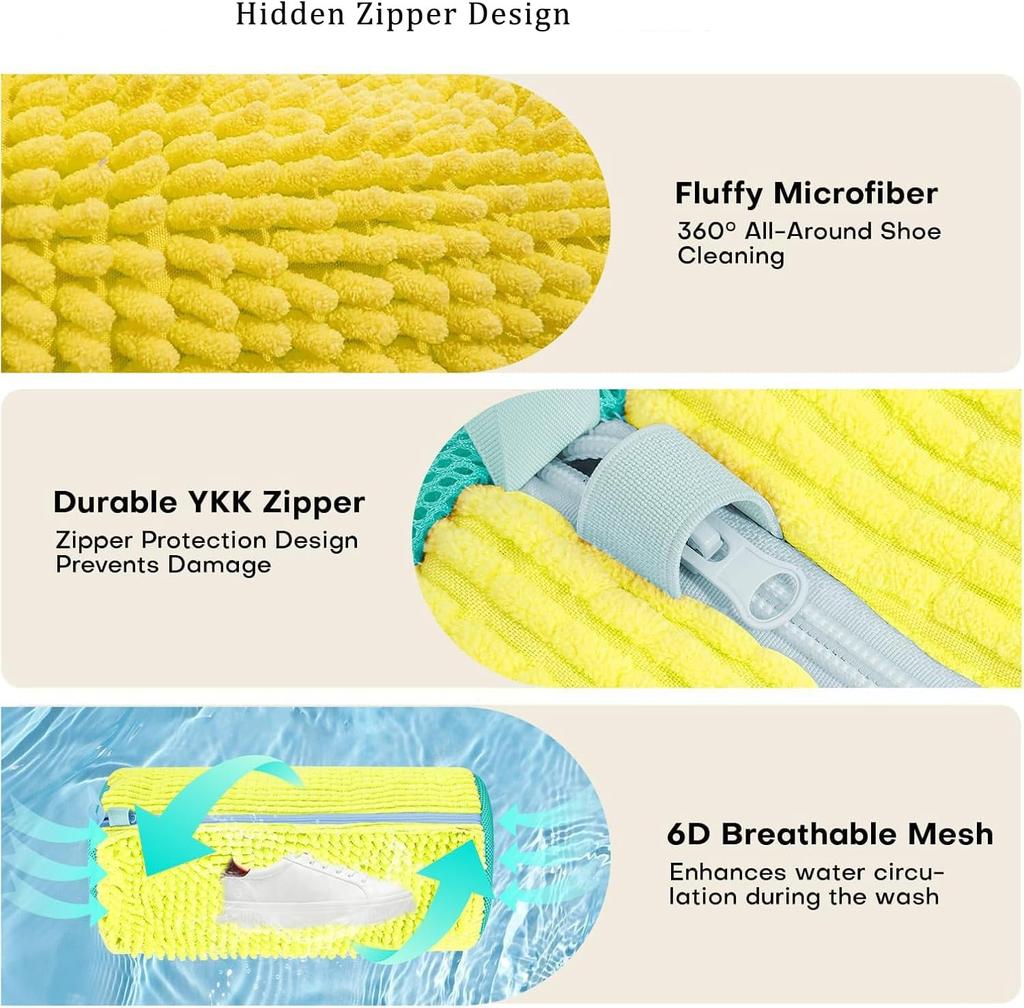 Washing Machine Shoe Bag Shoe and Garment Wash Bag To Prevent Deformation Suitable for Washing Machines and Tumble Dryers
