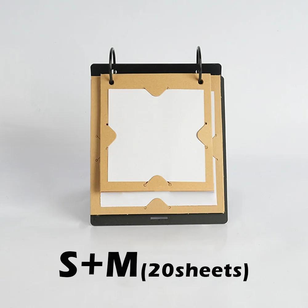 Frosted Kraft Paper Instant Camera Album 3 Inch Photo Portable Photo Display Stand for Fujifilm Instax Mini SQ/ GO