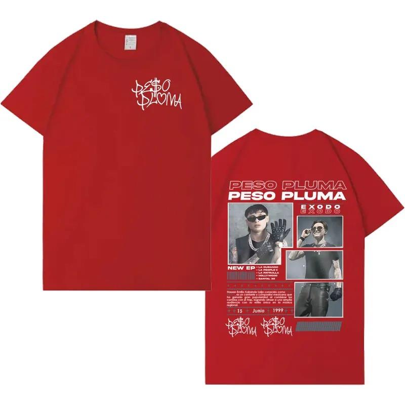 Peso Pluma New Album TShirt Mens Hip Hop HighQuality Casual Oversized Tee Harajuku Loose Short Sleeve Streetwear Tshirts