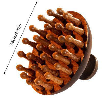 Pieptene Circular Multifuncțional pentru Masaj Terapie cu Lemn Antistatic Masaj Scalp Dinți Guasha Răzuire Masaj Corporal