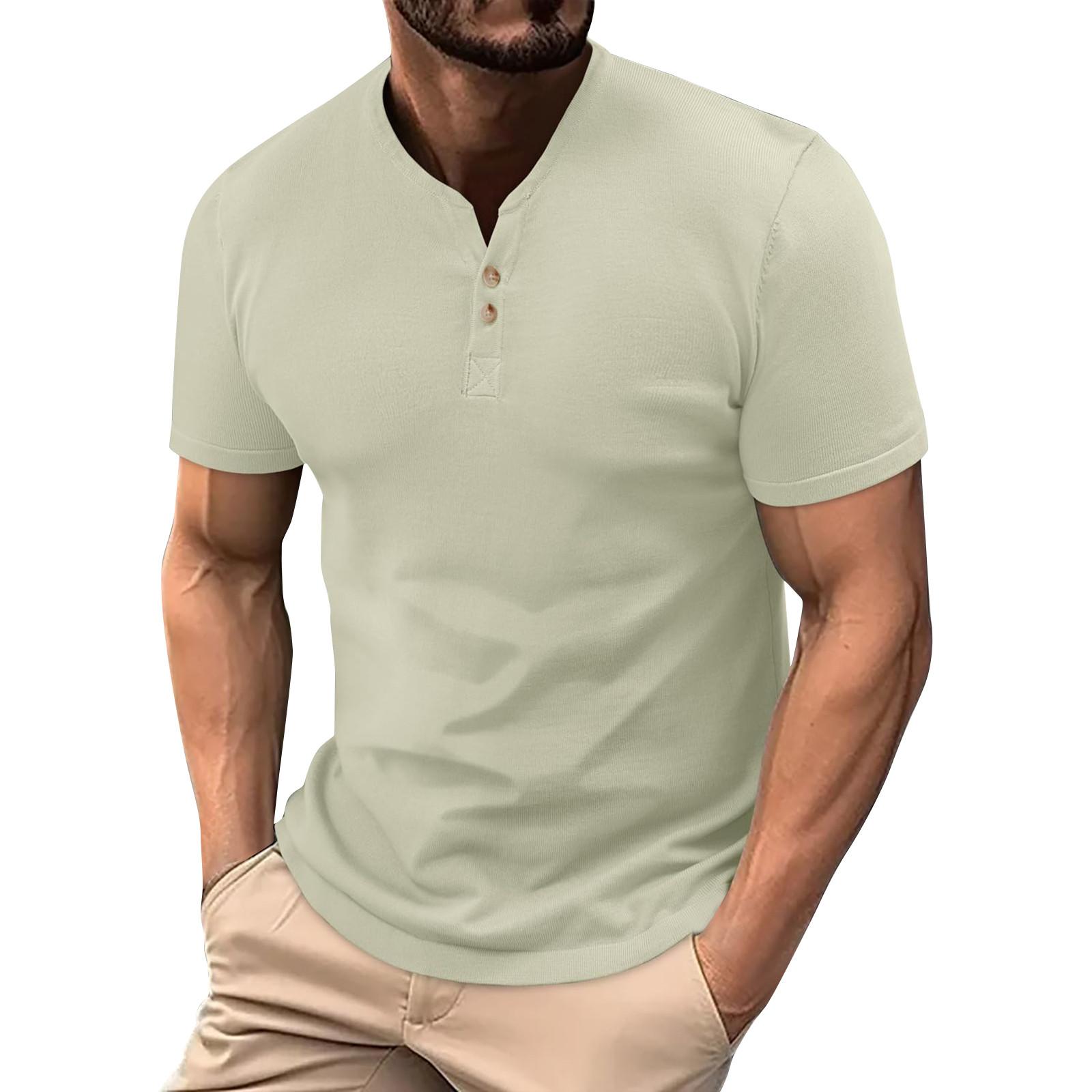 

Мужская рубашка с коротким рукавом и завязками One Size бежевый