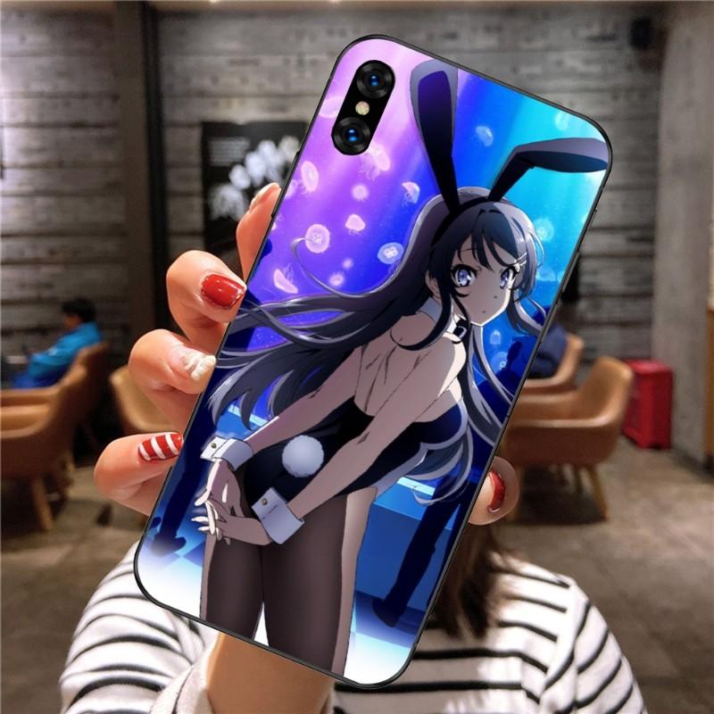 

Чехол для телефона Anime Mai Sakurajima Girl для Xiaomi Mi 12 11T 10T 9T Lite Pro Ultra Note 10 Poco F3 F4 X4 GT, мягкий черный чехол для телефона Xiaomi 12 or 12X