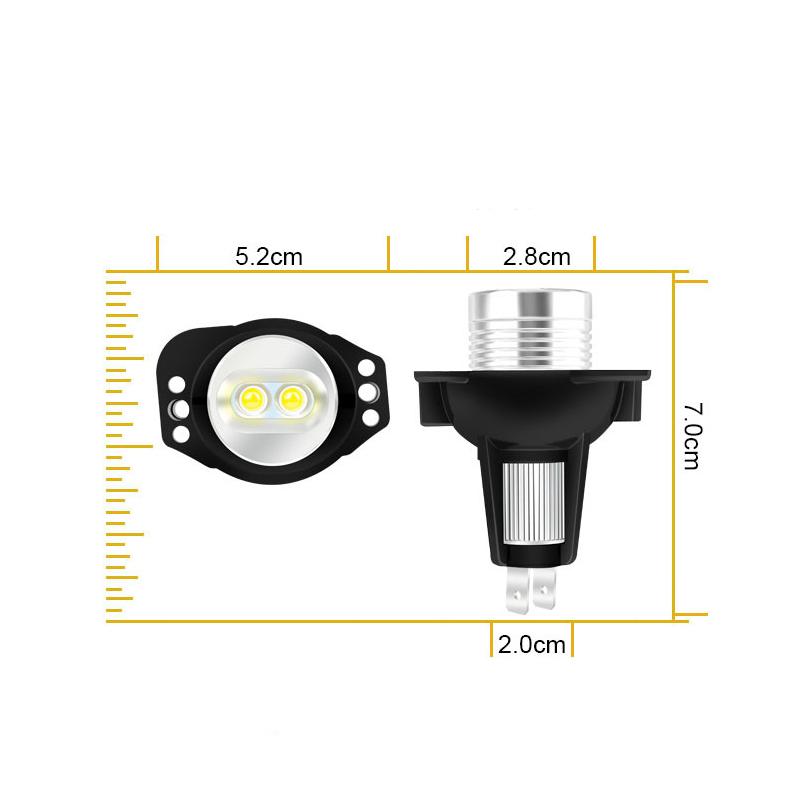 2PCS LED Angel Eye Halo Ring Daytime Running Lights Bulbs For BMW 3 series Pre-LCI E90 E91 325i 328i 330i 335i 335xi 2006-2012
