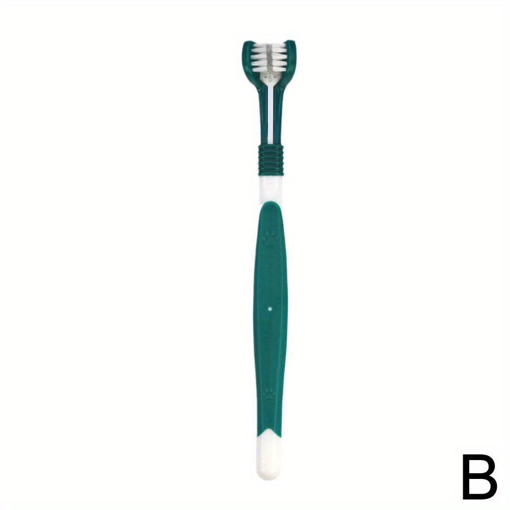 

Three Sided Pet Toothbrush Three-Head Pet Toothbrush For Dogs And Cats Oral Cleaning Brush Care Products Tool