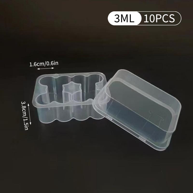 Przezroczyste Składane Pudełko na Fiolkę 3ML Etui do Przechowywania Mikropiłek do Zarządzania Próbkami Laboratoryjnymi do Użytku w Lodówce/Zamrażarce