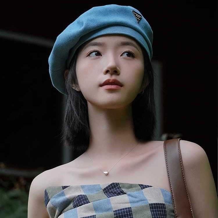 

Spring and Autumn Sweet Beret Children s Retro Triangle Standard Cowboy Hat Casual Versatile Octagonal Painter Hat New Average size