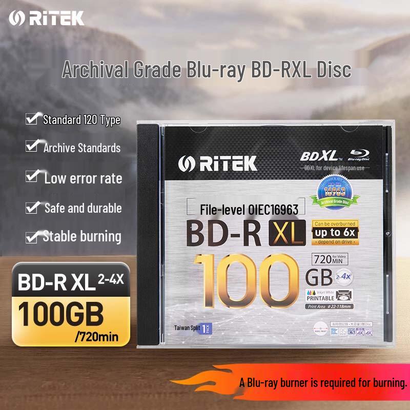Архивные Blu-ray диски и приводы RITEK