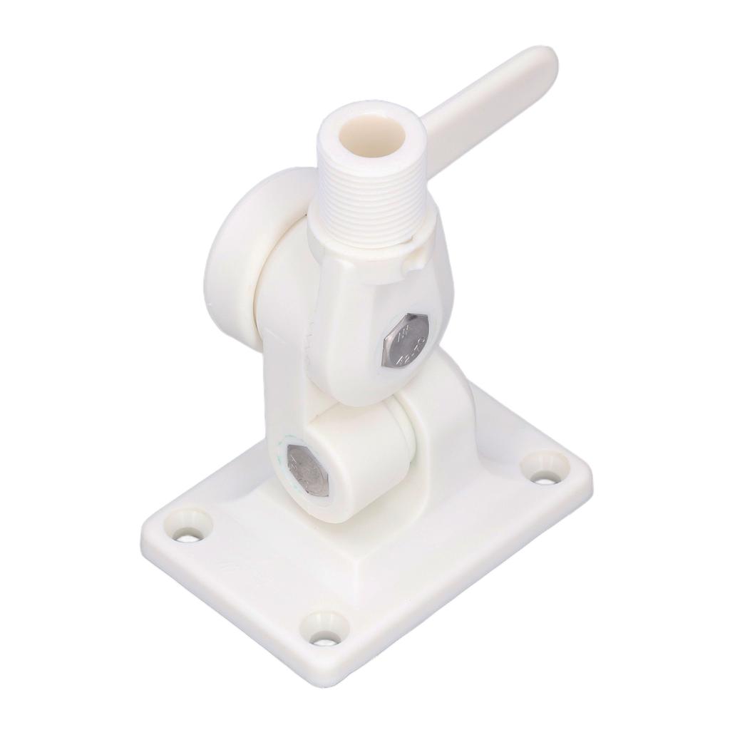 Marine Antenna Mount Adjustable Multifunctional ABS Dual Axis Ratchet Base for Boats