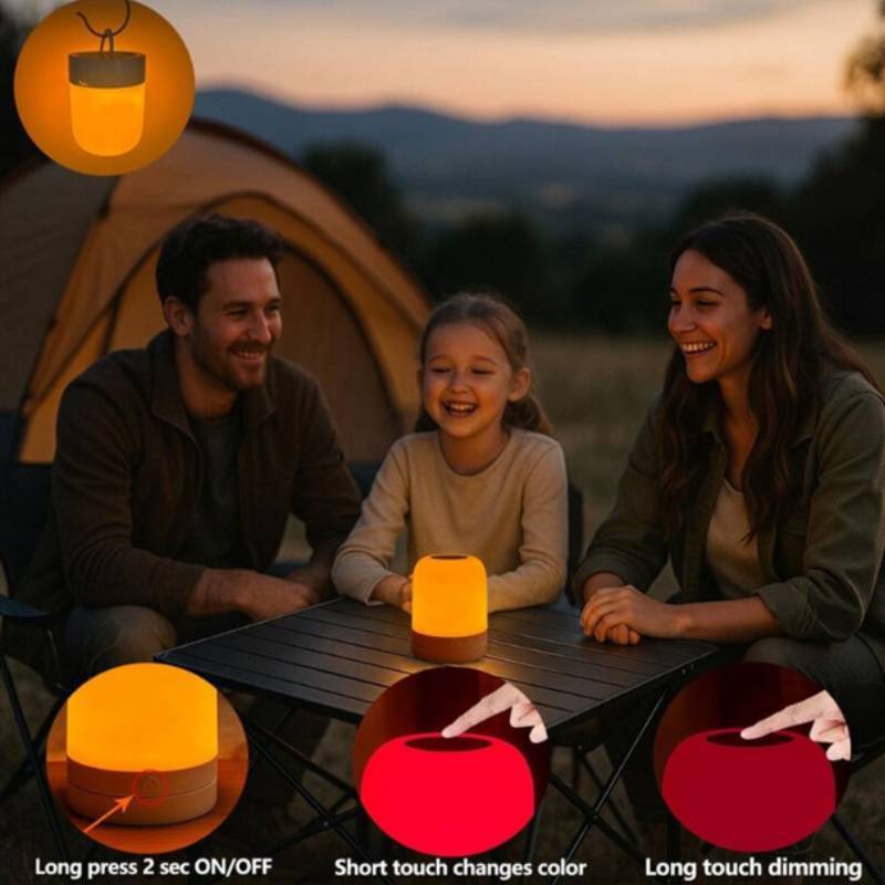 Modern Minimalist Red Light Sleep Night Light With Dimming For Bedroom Relaxation And Meditation