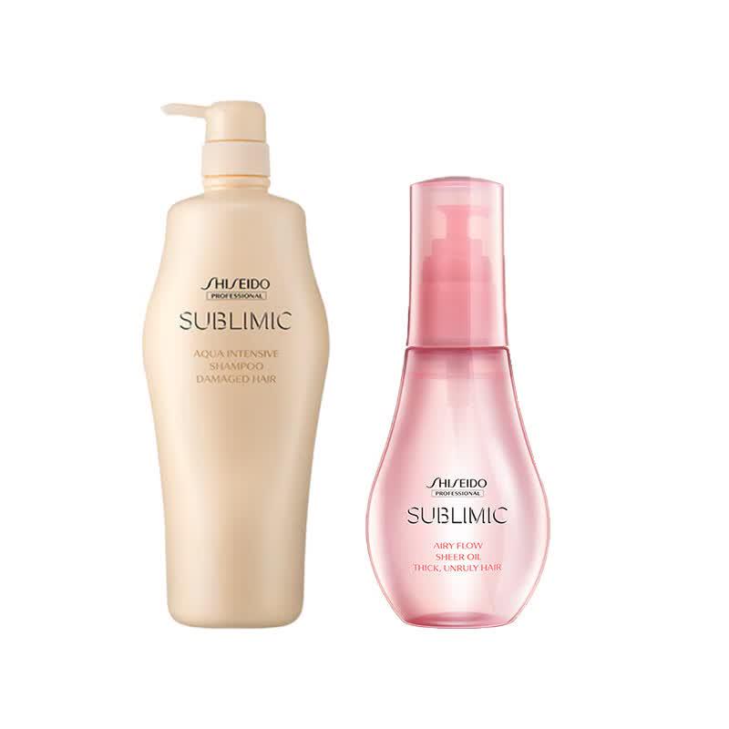 Shiseido Professional Sublimic Aqua Intensive Repair Shampoo & Hair Oil Set
