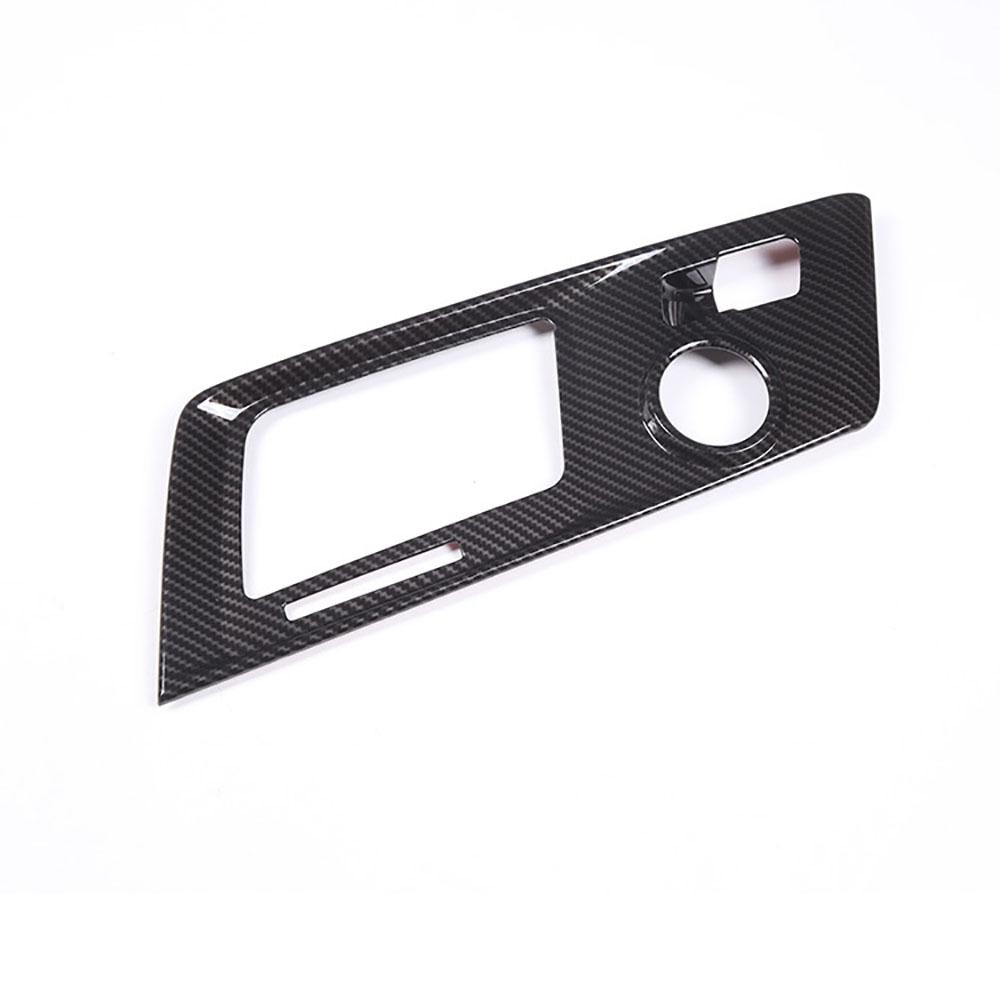 Carbon Fiber Style Gears Shifter Panel Cover Trims for Corvette C7 2014-2019