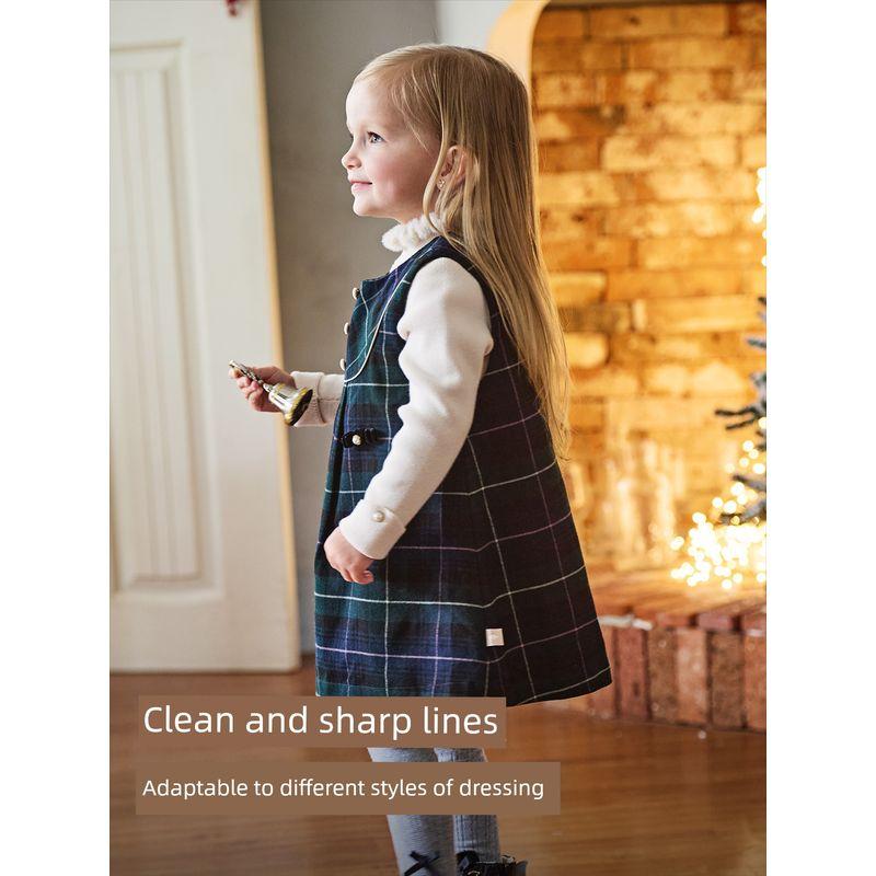 David Bella Girls' Dress 2026 Spring New Style Kidsren's Plush Woolen Vest Dress Baby Dress Category a
