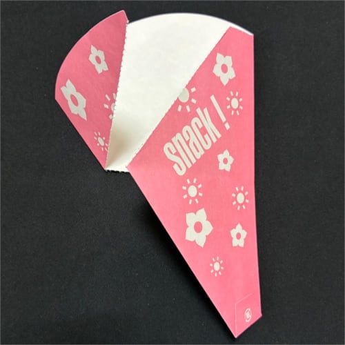 Crepe Triangular Bags, Pink, 400 Count