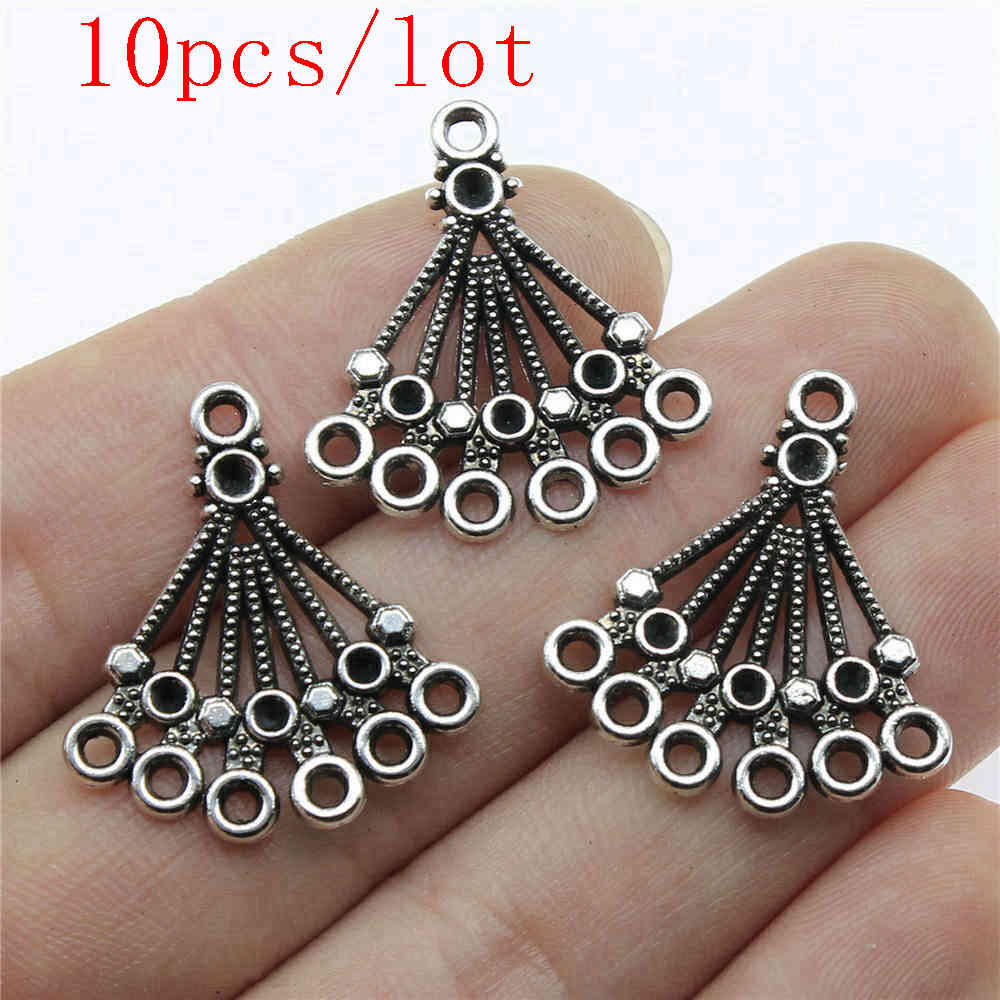 Round Perforated Earring Connectors Components Jewellery Making Supplies Art Crafts Diy Make Accessories