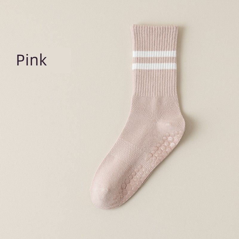 

2023 Summer New Arrival Yoga Socks Children s Professional Non Slip Knee Socks Pilates Athletic Socks Summer Indoor Fitness Manager Pink