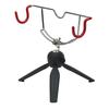 Portable Ice Fishing Rod Holder Double-Head Fish Pole Holder Adjustable Angle Metal Folding Rod Holder for Fishing Gear Winter S