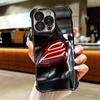 Sports Car Cool Taillight Plating Phone Case For Iphone 16 17 Pro Max Air 16E 14 15 Plus 12 13 Mini Anti-Fall Airabag Cover