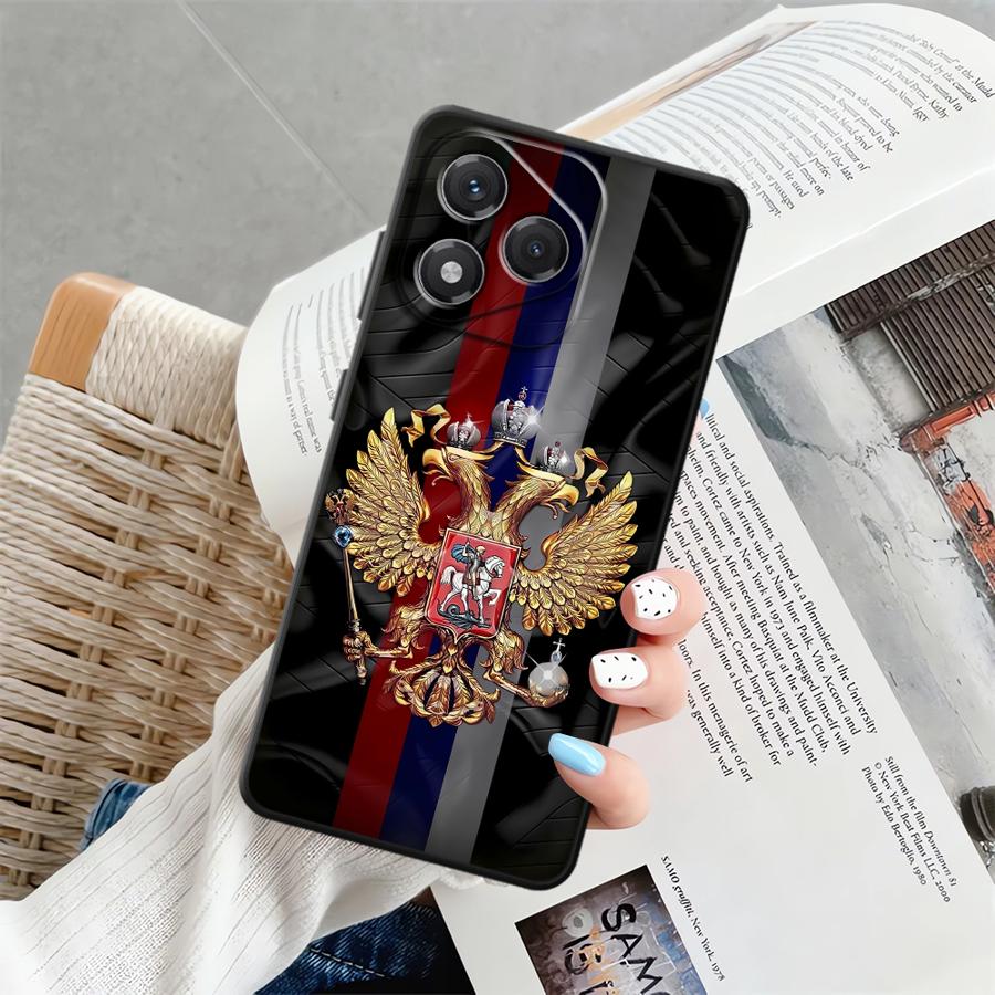 Case for Honor 90 Lite 70 8X X9c X8 X9 X9a X7 X7a Soft Back Phone Cover Russia Russian Flags