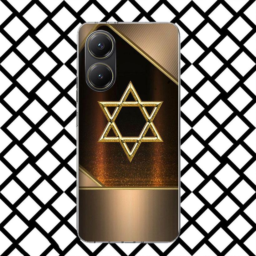 David Jewish Star Symbol Phone Case for Xiaomi Poco F7 Ultra X7 X6 X5 Pro X4 Gt M8 M7 Redmi 15 15C 13 13C 12 12C Soft Cover Fund