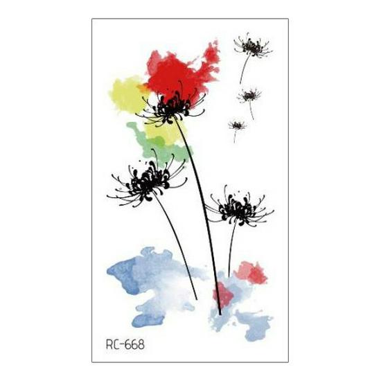 Waterproof Long-lasting Cute Peacock Feather Temporary Tattoo Stickers for Women