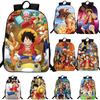 Durable And Fashionable Anime One Piece Monkey D. Luffy Travel Bookbag For Students