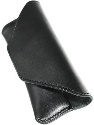 Black Tochigi Leather Glasses Made In Eyeglasses Sunglasses Glasses and Genuine Brand Includes Microfiber Glasses Cleaning Simple Case, Japan, Soft,