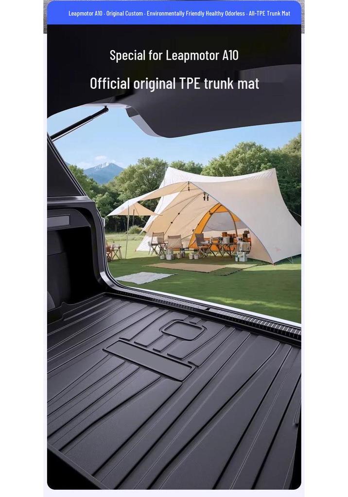 Leapmotor A10 Trunk Mat: Tail Box TPE Mat for 26 Models - Car Accessories and Decoration