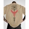 2026 Hot Sale Norse Viking Raven and Rune Print On Premium Soft Cotton Mens T Shirt Perfect for Summer Streetwear and Urban Outings Top