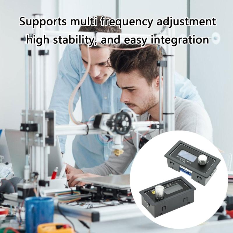 Square Waves Signal Generator Module 1Hz-150KHz with Adjustable Duty Cycle & LCD Screen for Microcontroller Applications