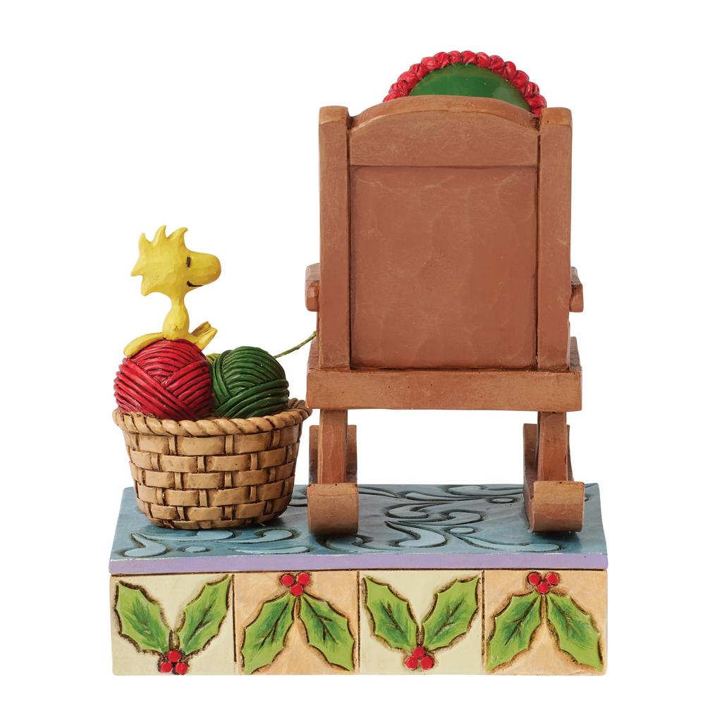 JIM SHORE Snoopy Houpací křeslo 6017232 <Vánoce>