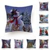 Stylish And Unique Christmas Snowman Pillow Case Perfect For Holiday Home Decor