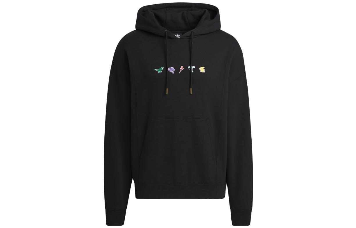Adidas Originals Sweatshirts Unisex Black Hooded Moderate Regular HC6927 XS